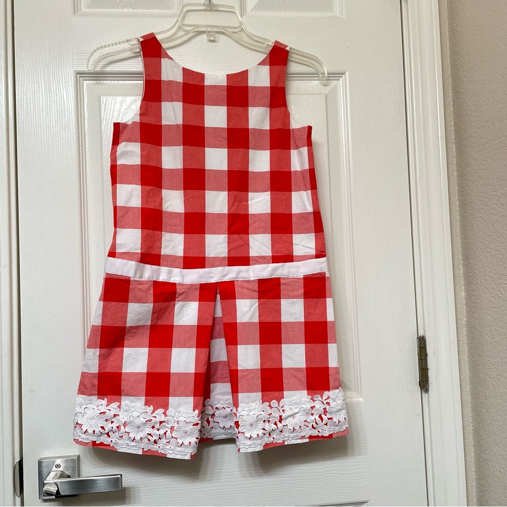 Janie and Jack | Red White Gingham Dress 10